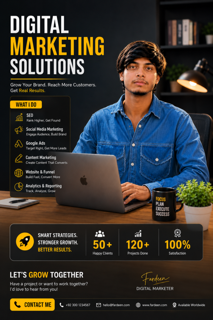 Contact Fardeen Digital Marketer